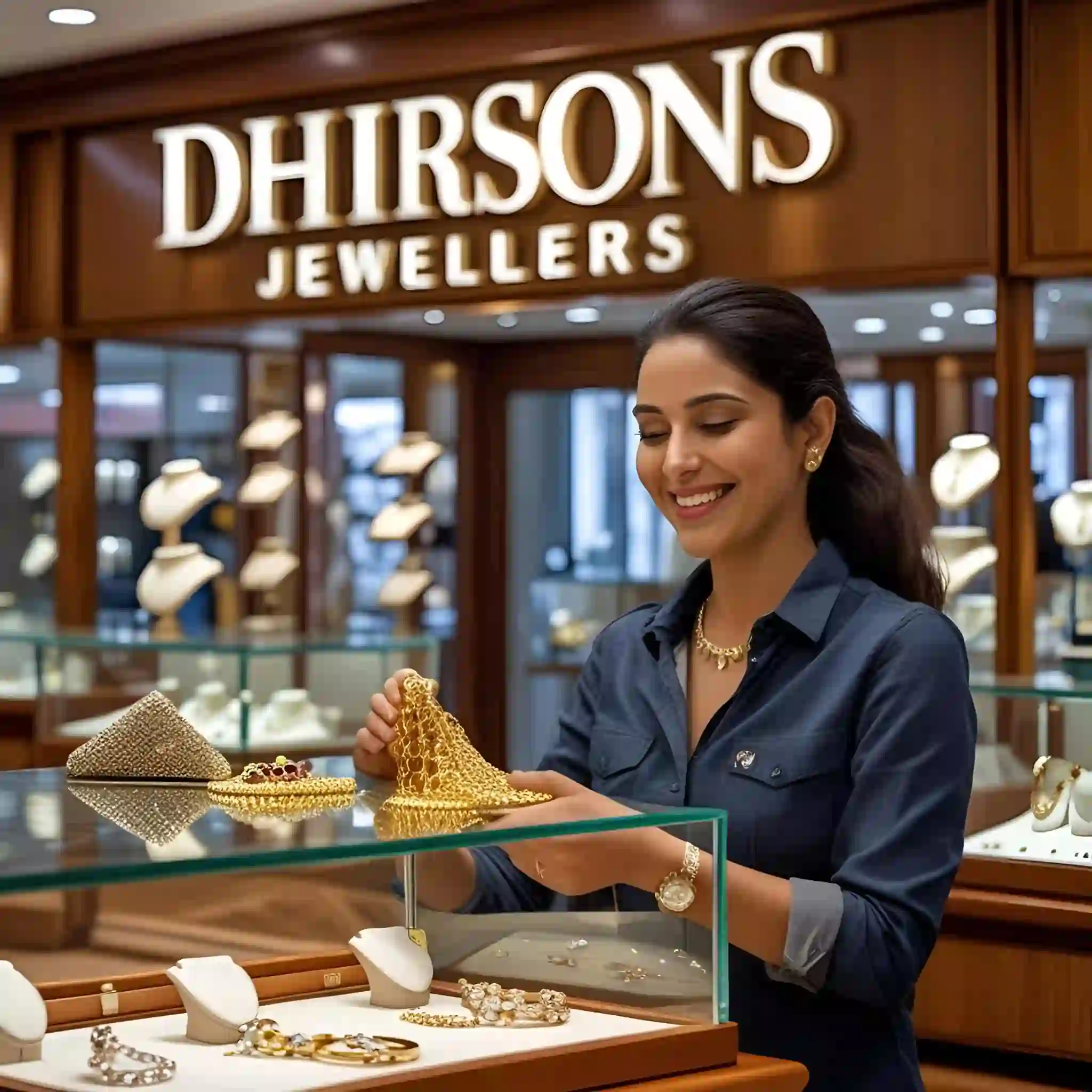 Customer exchanging gold at Dhirsons