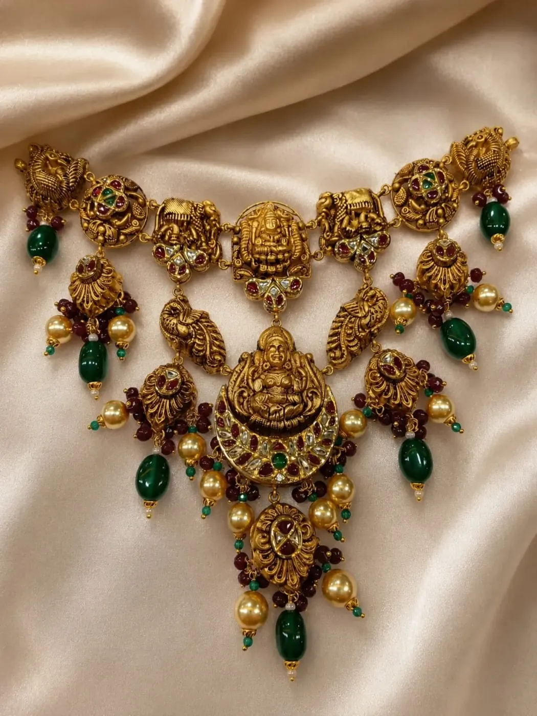 Antique Lakshmi bridal necklace