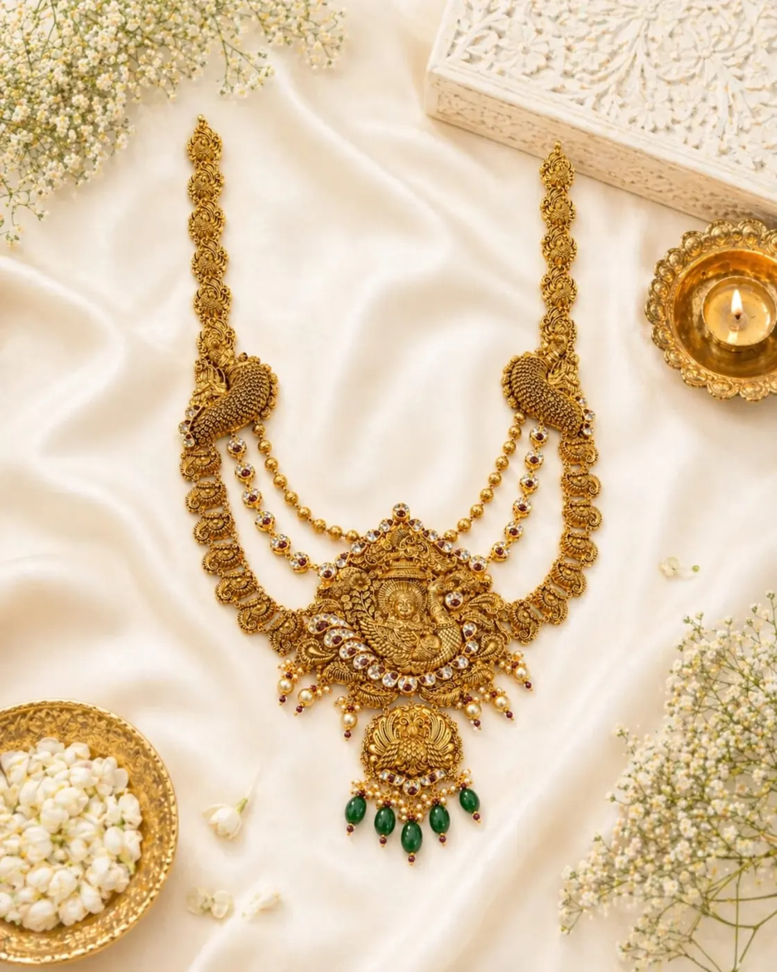 22kt gold Lakshmi haar
